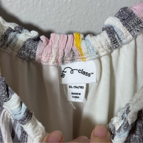 Girls Art Class Striped Spring Kids Dress Size XL (14/16) - Picture 4 of 7